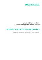 Schede attuative d’intervento Piano sociale e sanitario dell’Emilia-Romagna 2017-2019