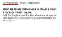 Emilia-Romagna, Regione e Università insieme per gli studenti ucraini