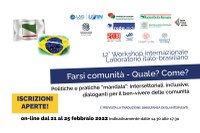 Al via il 12° Laboratorio Italo-brasiliano:  per il ben-vivere delle comunità