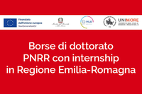 Pubblicate da Unimore le procedure selettive per due borse di dottorato PNRR con internship presso Regione Emilia-Romagna