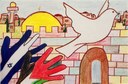 Disegno realizzato Mahmoud Al Tamimi, undicenne di Gerusalemme, per il progetto Art for peace